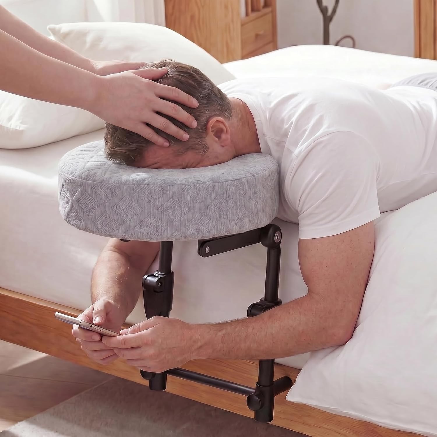 Ergonomic Portable Headrest for Couples - Memory Foam Cradle & Adjustable Design