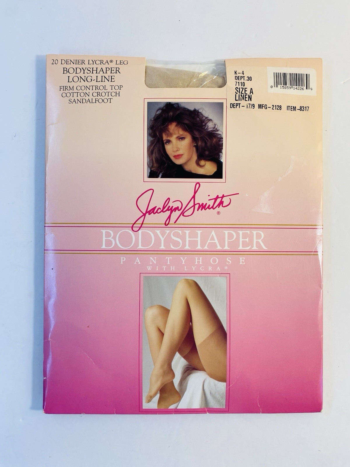 New Jaclyn Smith Body Shaper Pantyhose Size A Linen SandalFoot Beige Color