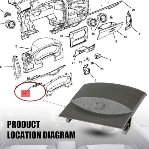 Dodge Durango 2006-2007 Dakota 2005 Brake Release Handle - Grey