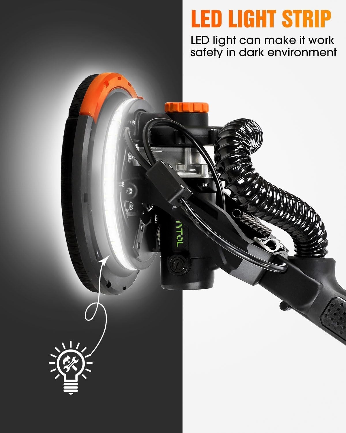 Electric Drywall Sander with Vacuum Dust Collection