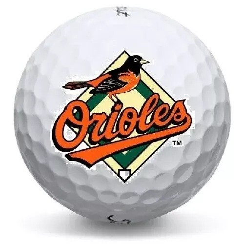 3 Dozen (Baltimore Orioles MLB Logo) Titleist Pro V1 2023 Mint Golf Balls