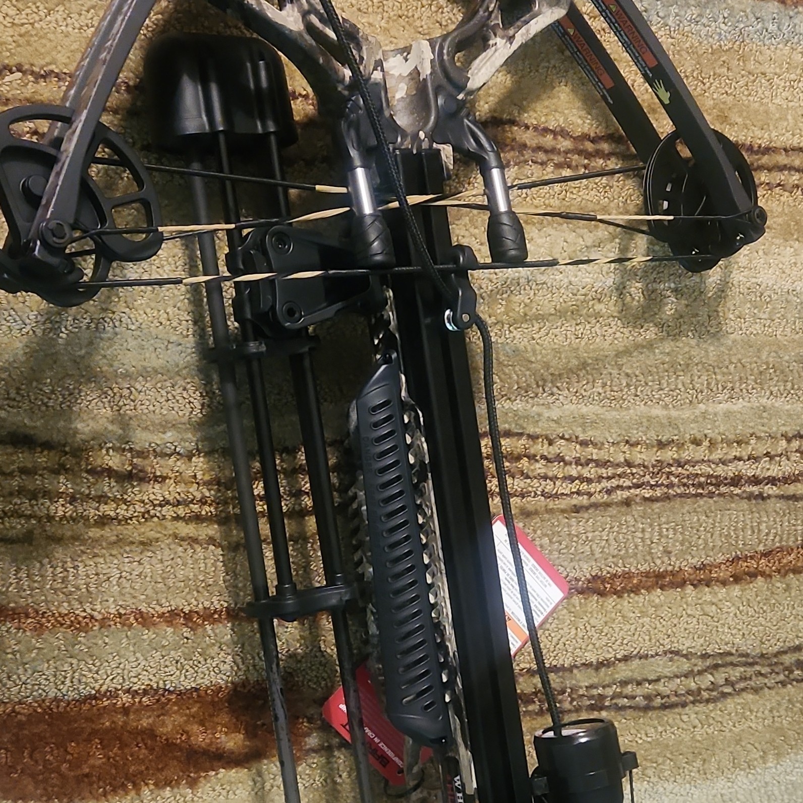 Barnett TriggerTech Camo/Black Crossbow Package w/ Bolts, Ambidextrous 119 m/s