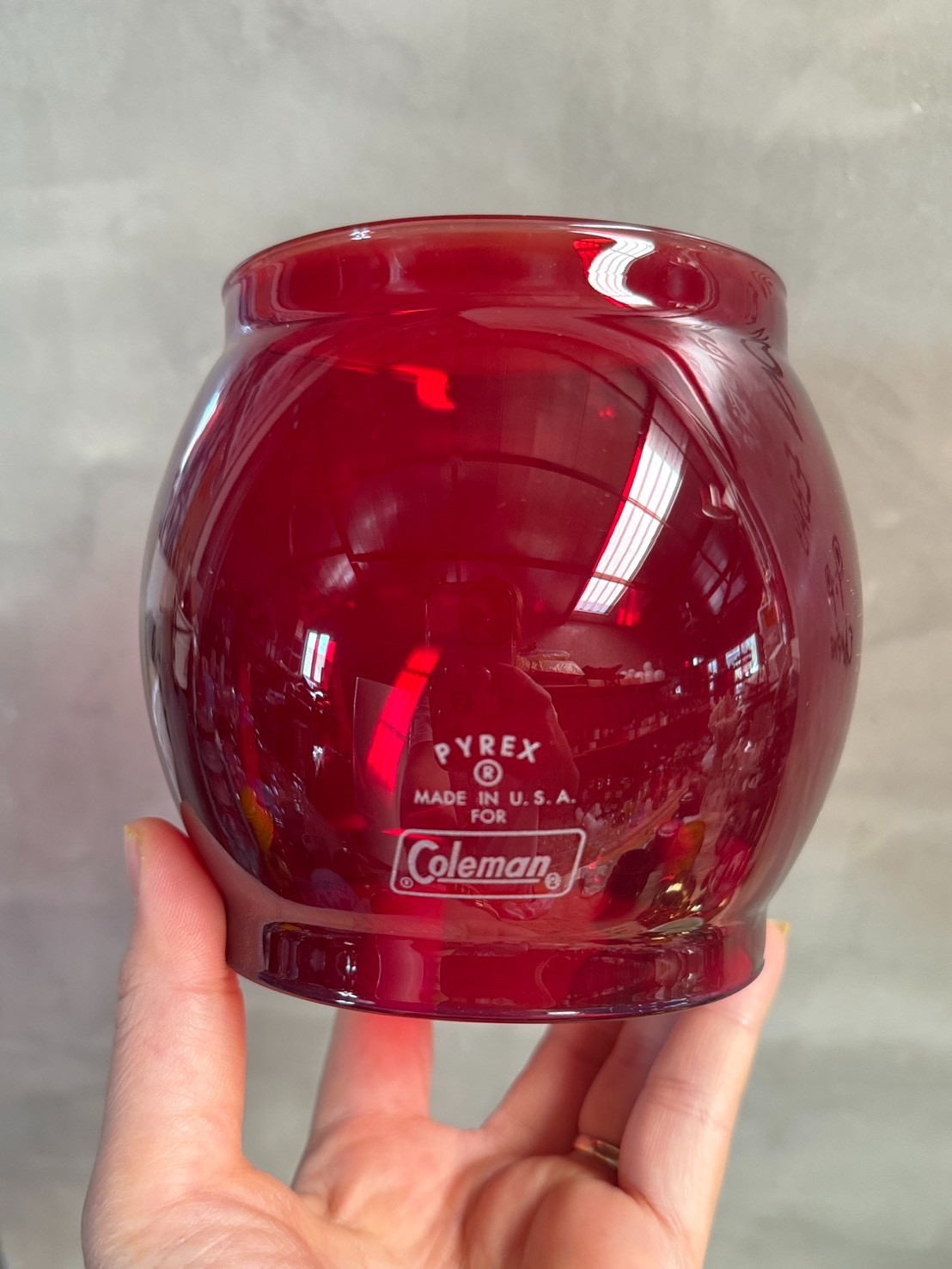 Glass Globe for Coleman 200a 202 242 249 Lantern ruby red color (New Version)