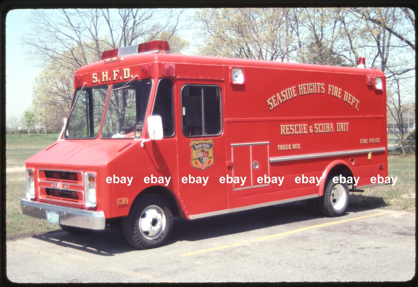 Seaside Heights NJ GMC StepVan Rescue Fire Apparatus Slide