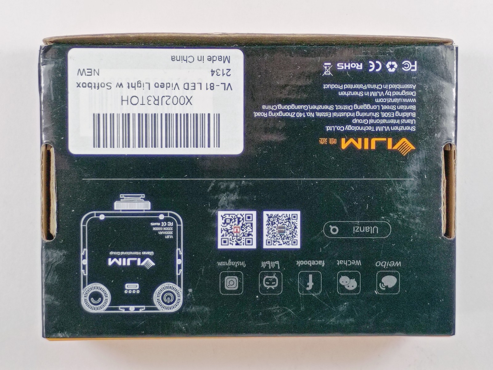 VIJIM BI-COLOR Fill Light. Model VL81.