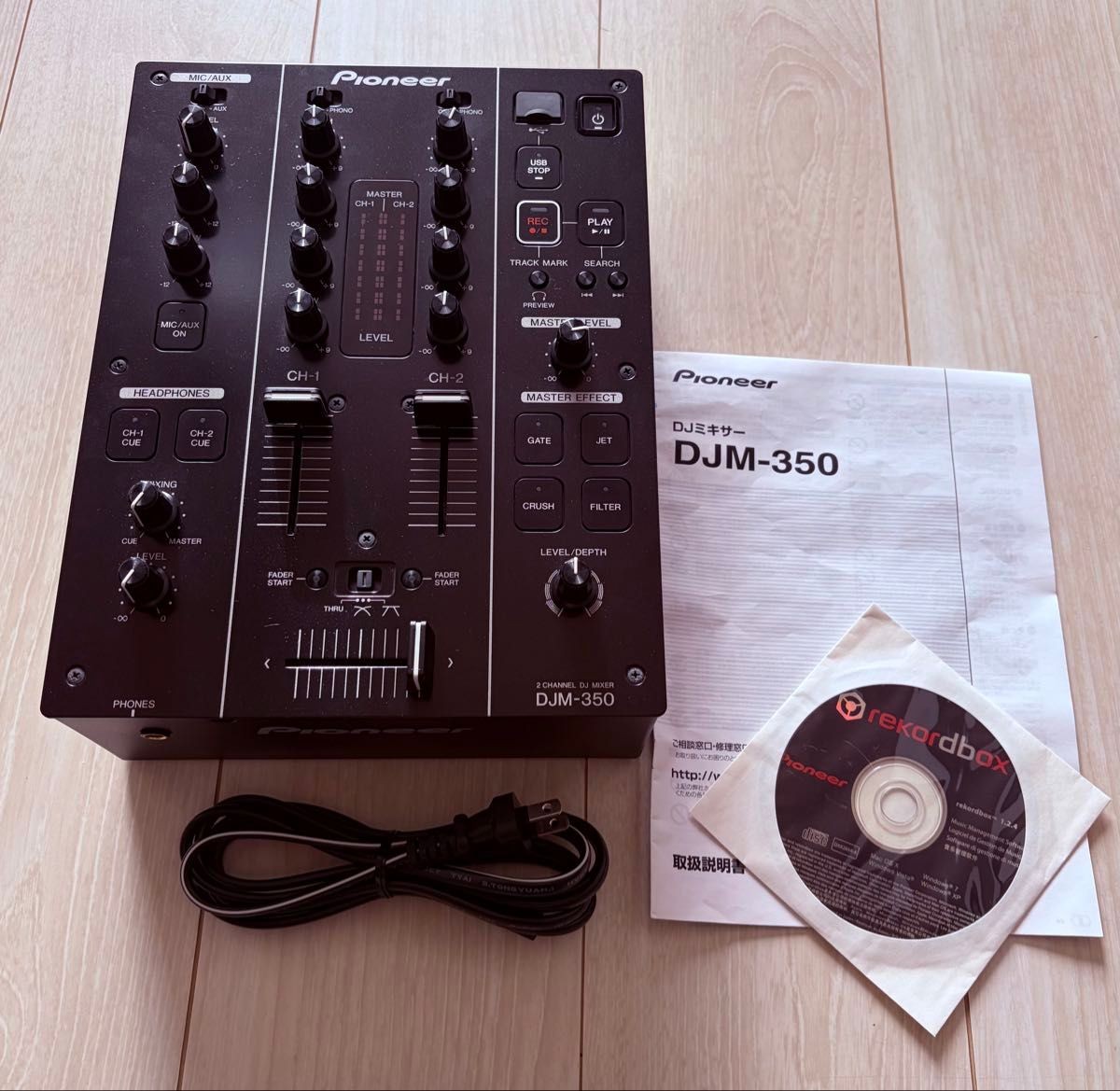 Pioneer DJM-350 USB Direct Recording DJ Mixer Excellent Japan