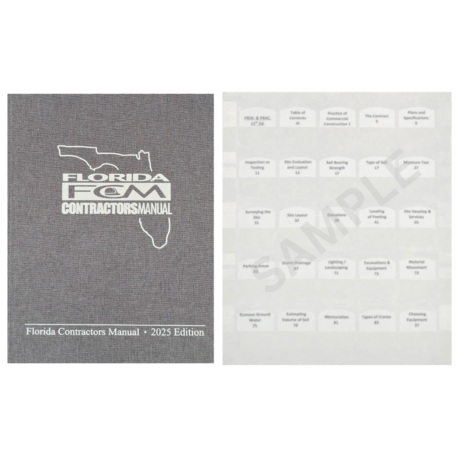 Book and Tabs - FLORIDA CONTRACTORS MANUAL 2025 EDITION