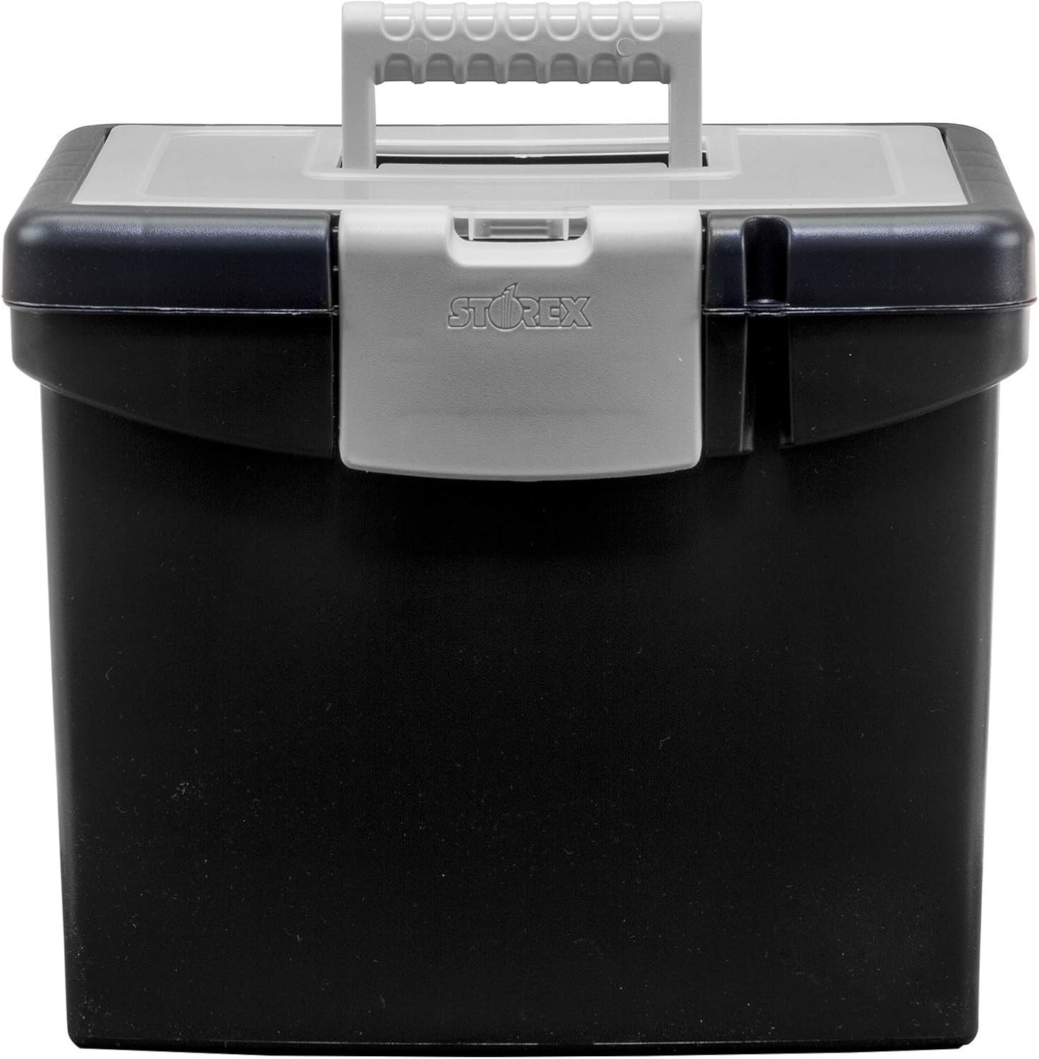 File Storage Box Translucent Storage Lid, Black 1-Pack 61504F01C