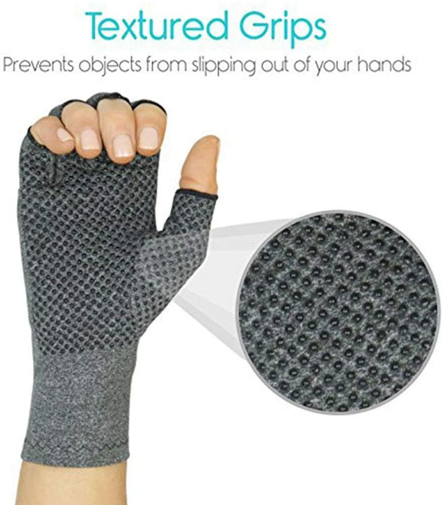 1 PAIR Copper Arthritis Compression Gloves Hand Support Joint Pain Relief USA
