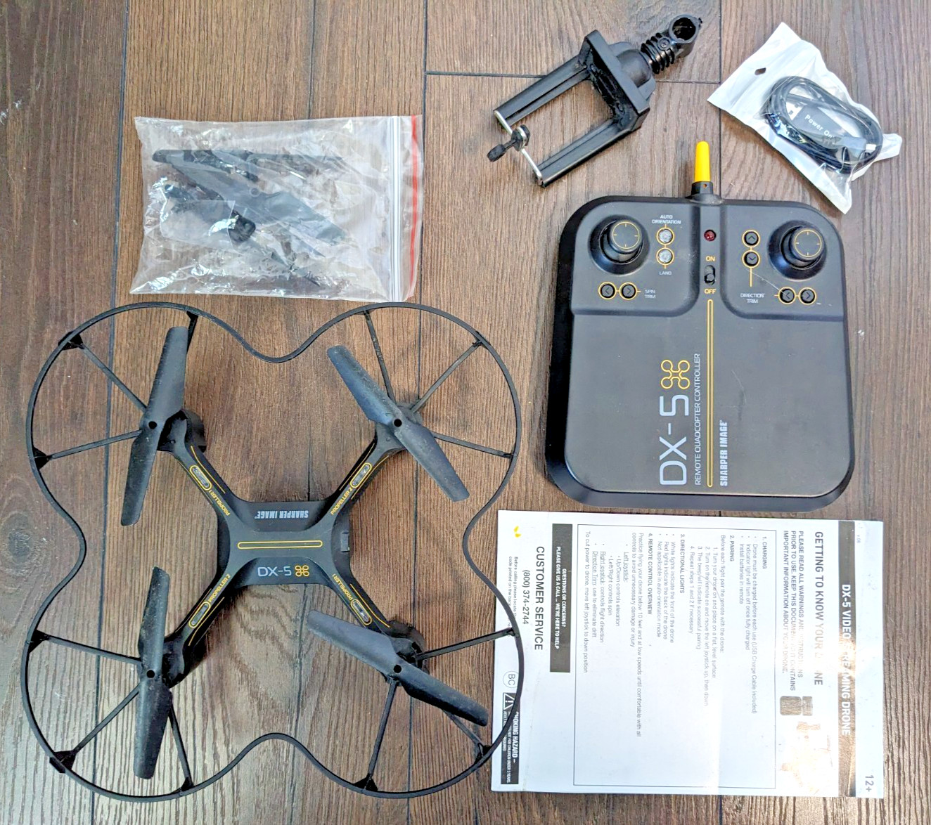 Sharper Image DX-5 Streaming Drone with Auto Pilot System / Tested / Never Used
