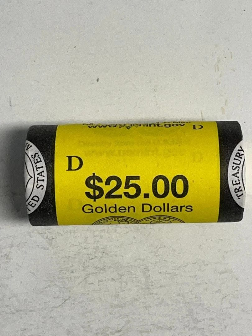 2007-D Native American Sacagawea Dollar Mint Roll in Box 6M4 - 25 Uncir Coins