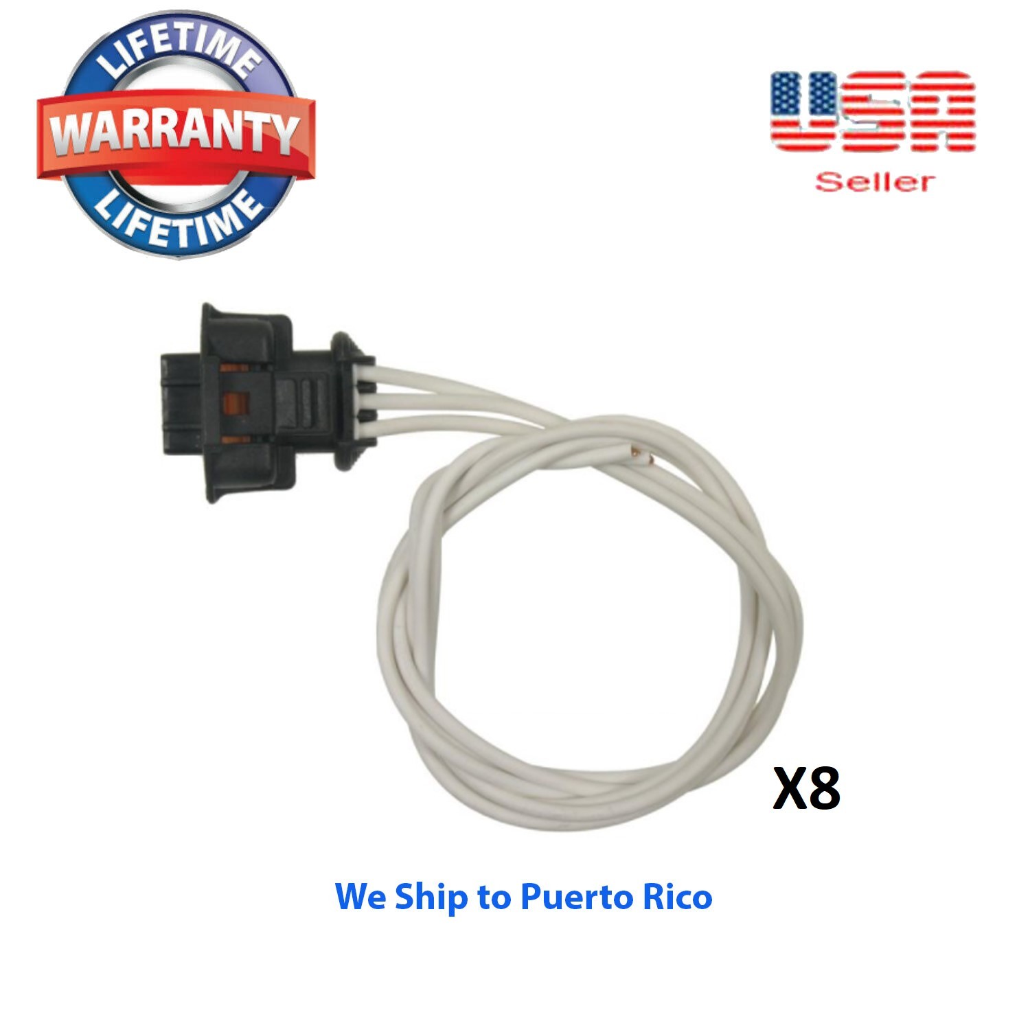 Set 8 Connector  for ignition coil set Fit Mercedes C CLK E G ML SLK Class V8