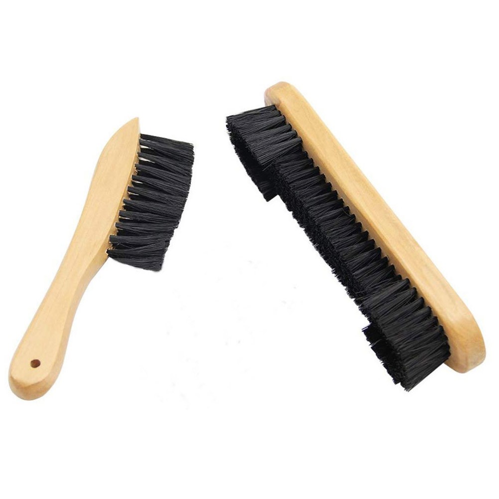 3Pcs Pool Table Felt Cleaner Brush Kit Durable Wooden Handle Light Brown