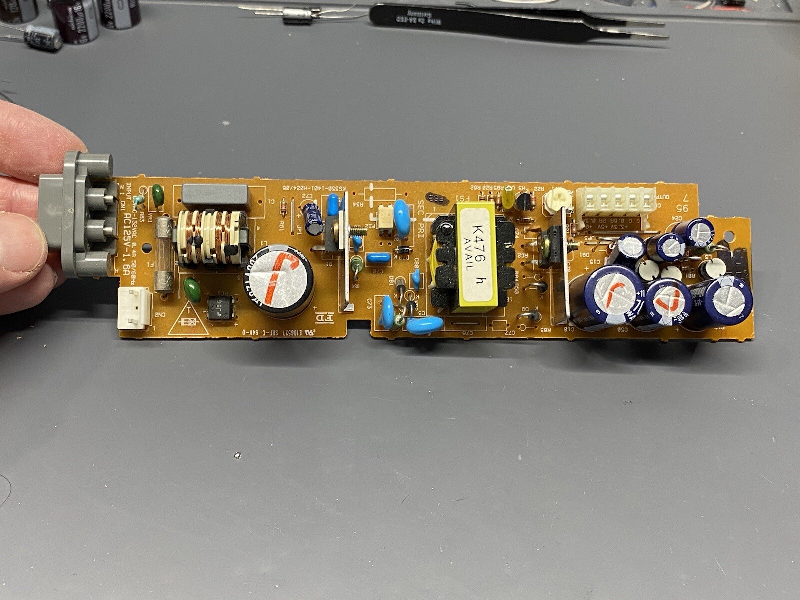 Sega Saturn Console Capacitor Replacement & FRAM Battery & PSU Recap Service