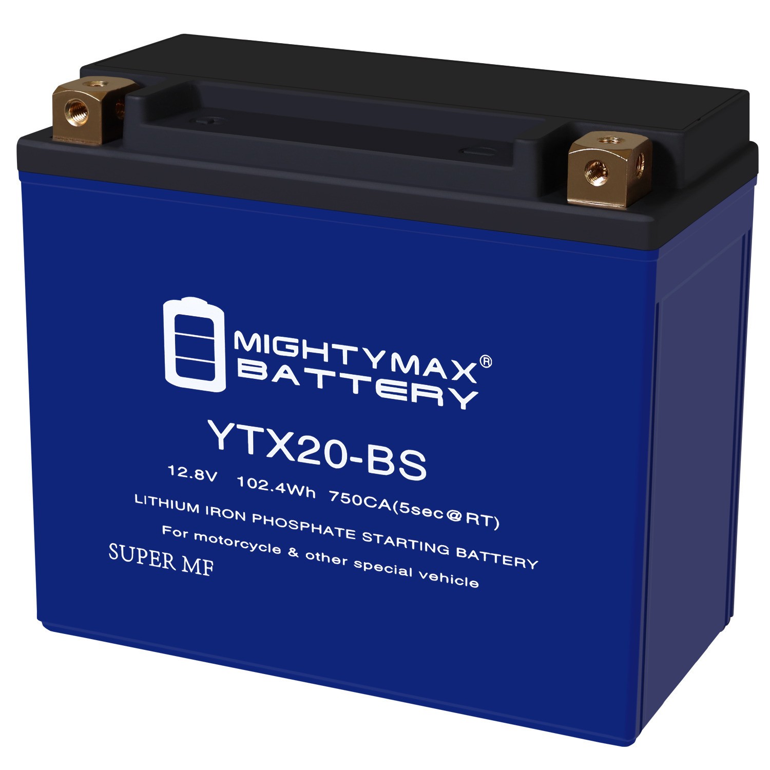 Mighty Max YTX20-BS LIFEPO4 12V 18AH 570CA Lithium IronPhosphate LiFePO4 Battery