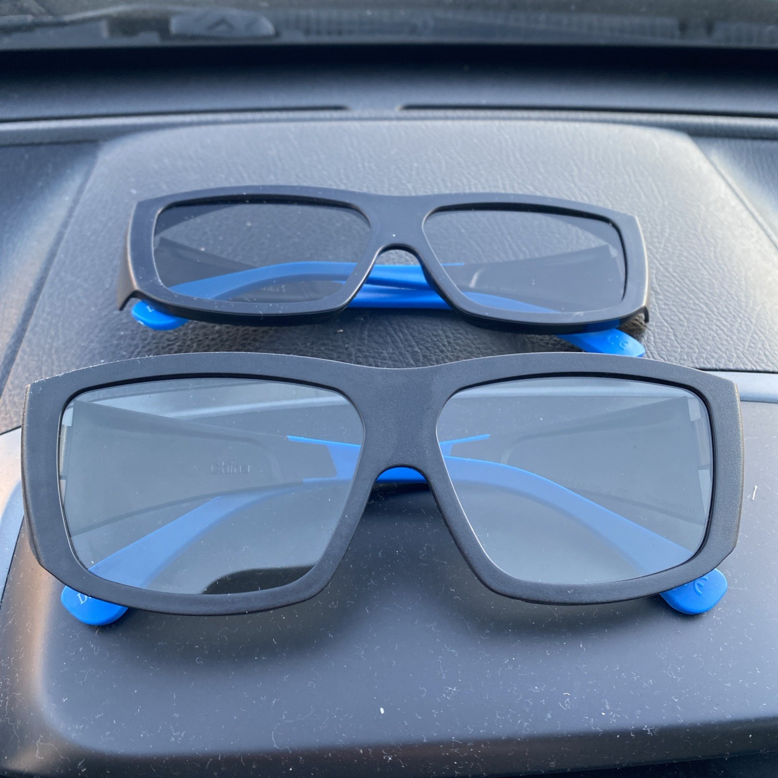 2x AMC 3D IMAX with Laser Movie Glasses Black 3D Screenings Fits Over Glasses