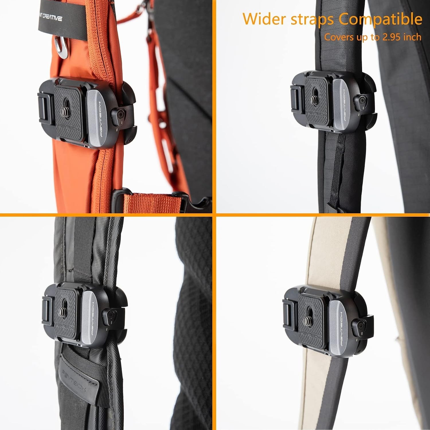 Adjustable DSLR Action Camera Clip | Aluminum Backpack Mount