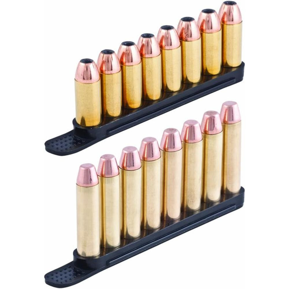 Tuff Products 38 357 40 Speed Quick Strip Revolver Loader 8 Round, 2 Pack -BLACK