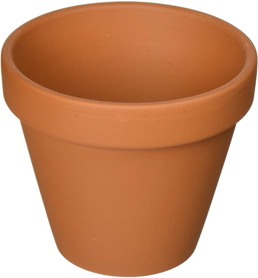 Clay 5 Pots 4.25" - Great for Plants and Crafts Garden