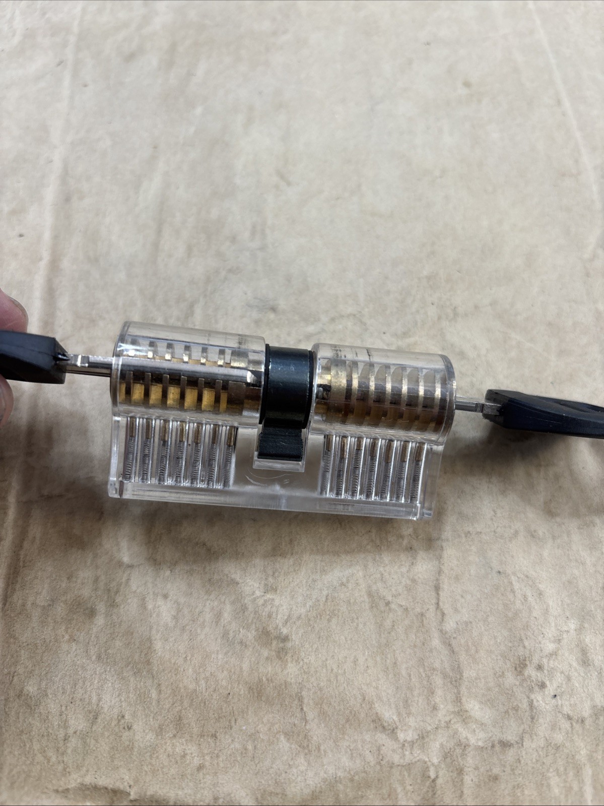 Lucite Cylinder Deadbolt Training Lock