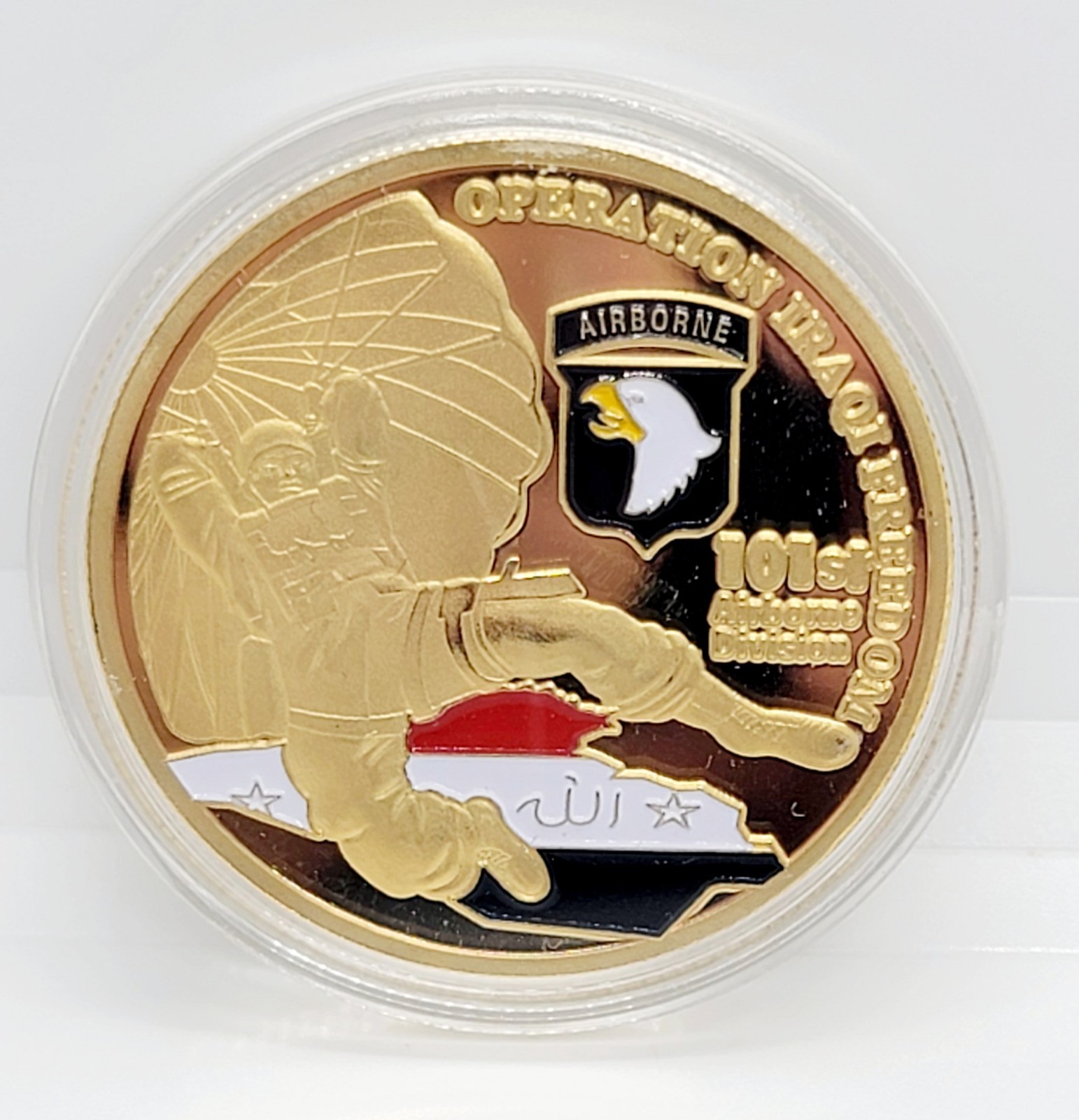 US Army Challenge Coin Operation Iraqi Freedom 101st Airborne Division New