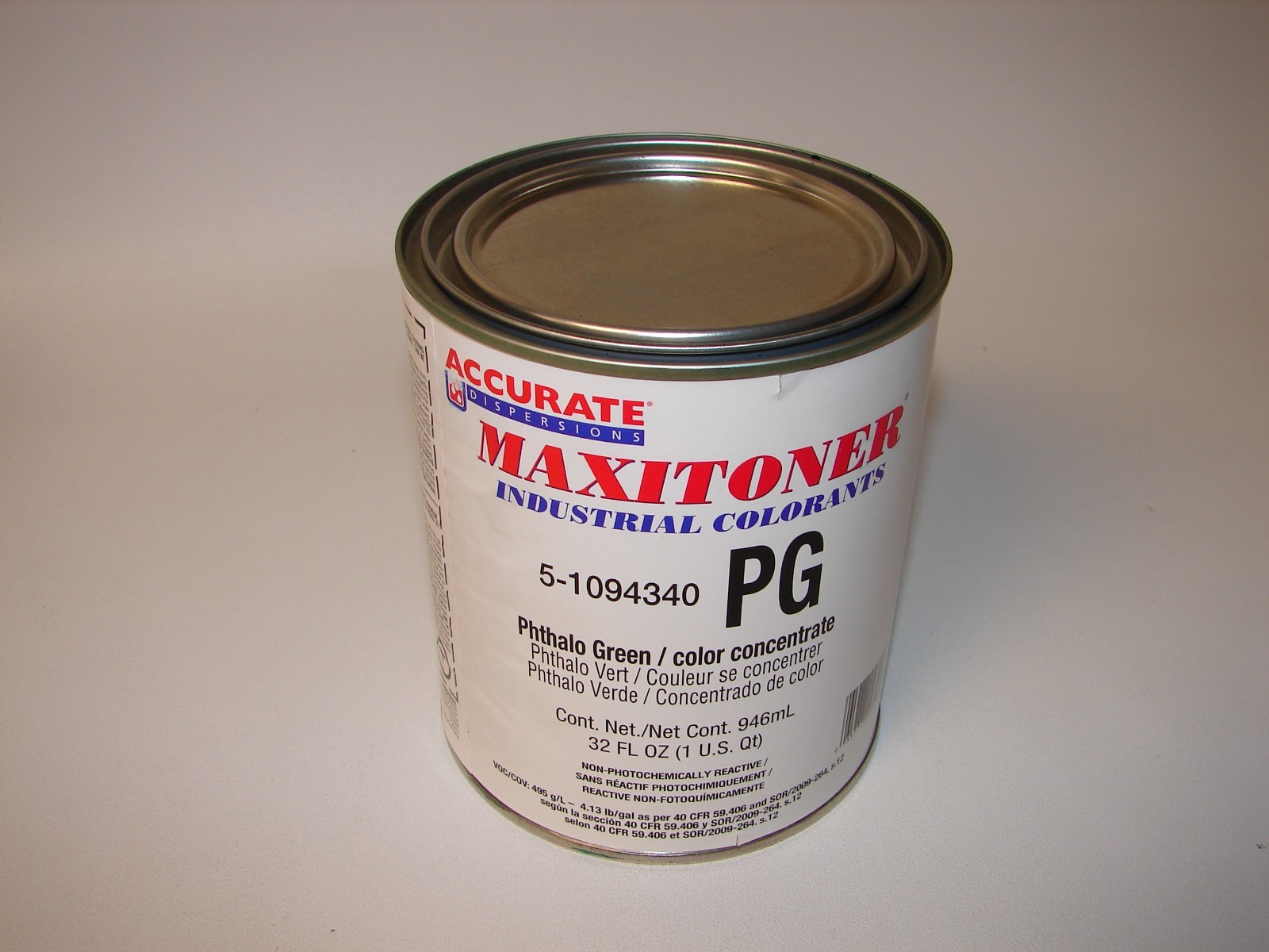 Accurate Dispersions Maxitoner Industrial Colorants Phthalo Green 5-1094340