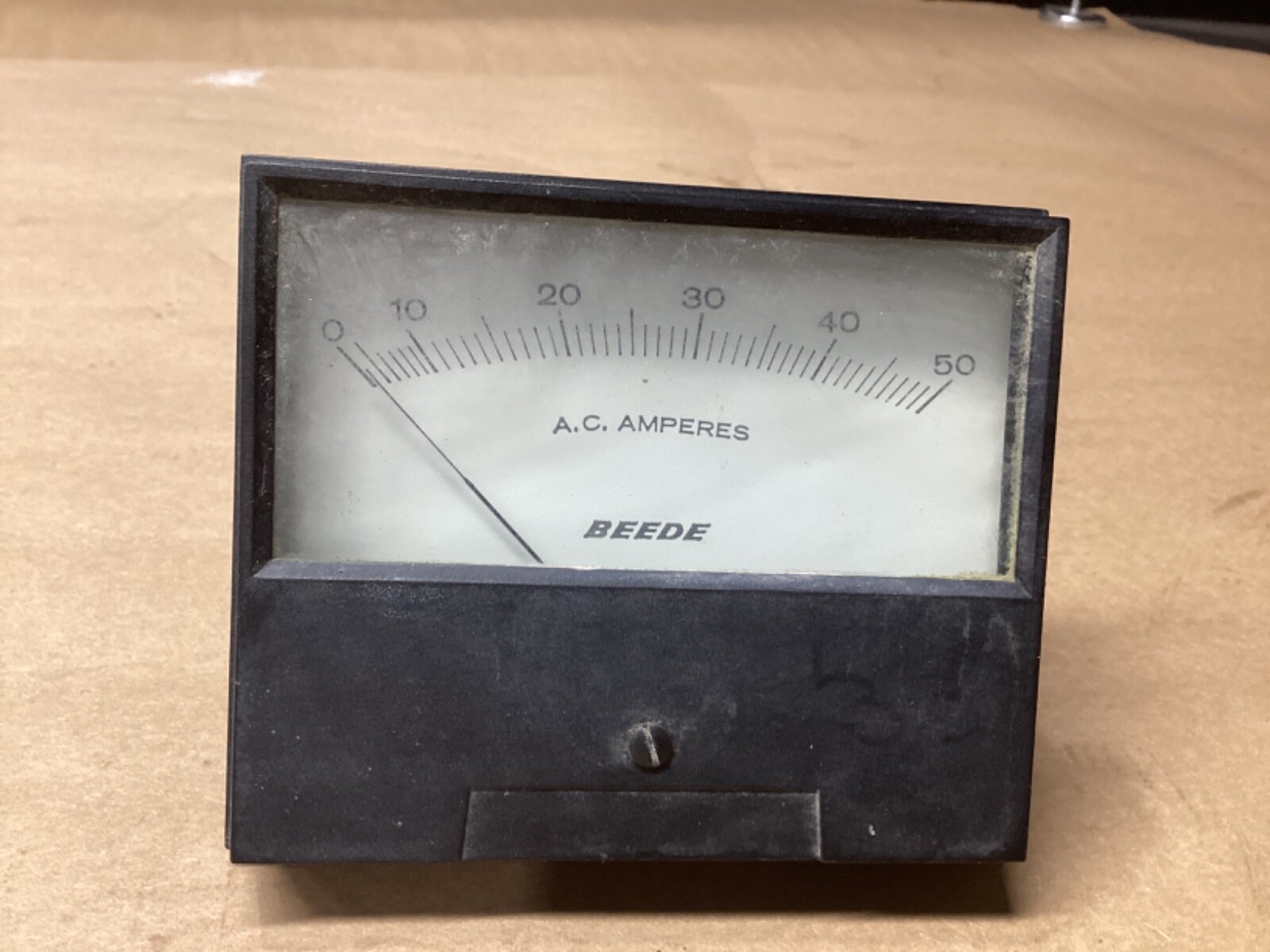Beede A.C. Amperes Panel Meter 0-50 #122M12