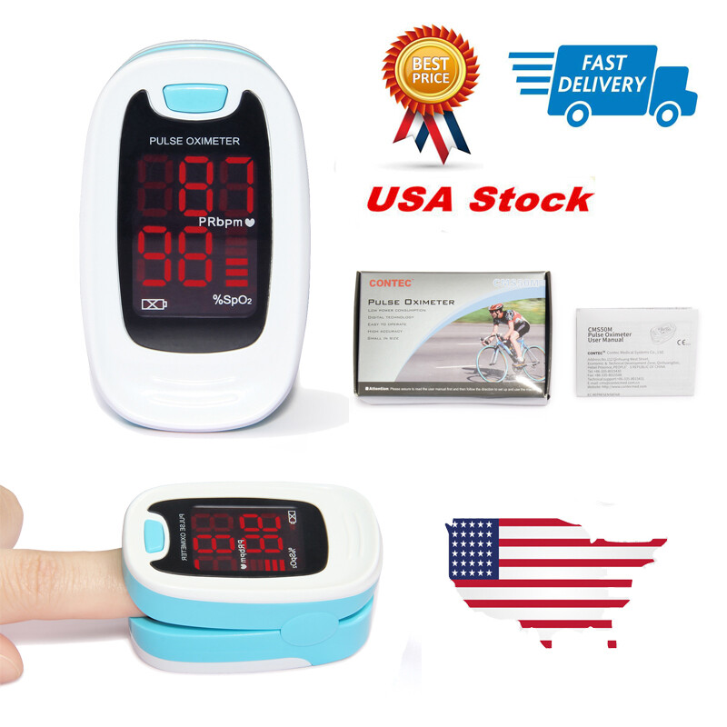 USA Finger Tip Pulse Oximeter Blood Oxygen Sensor/tester SpO2 Heart Rate Monitor