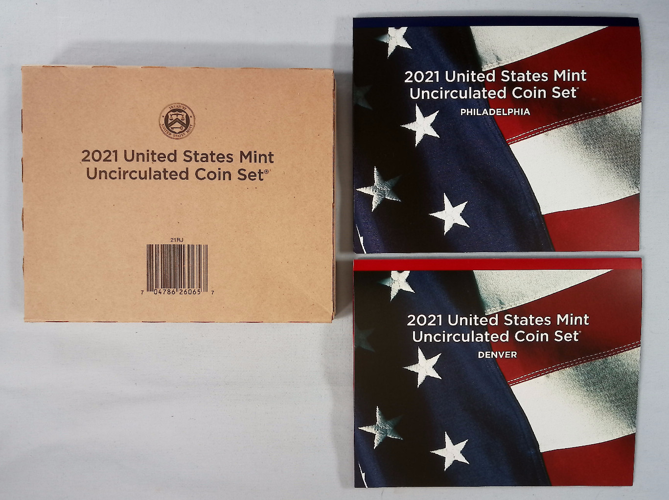 2021 P D United States Mint Uncirculated Set 20-Coins