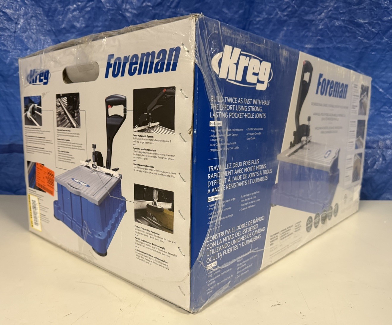 Kreg DB210 Foreman Pocket-Hole Machine - Automatic Pocket-Hole Jig System