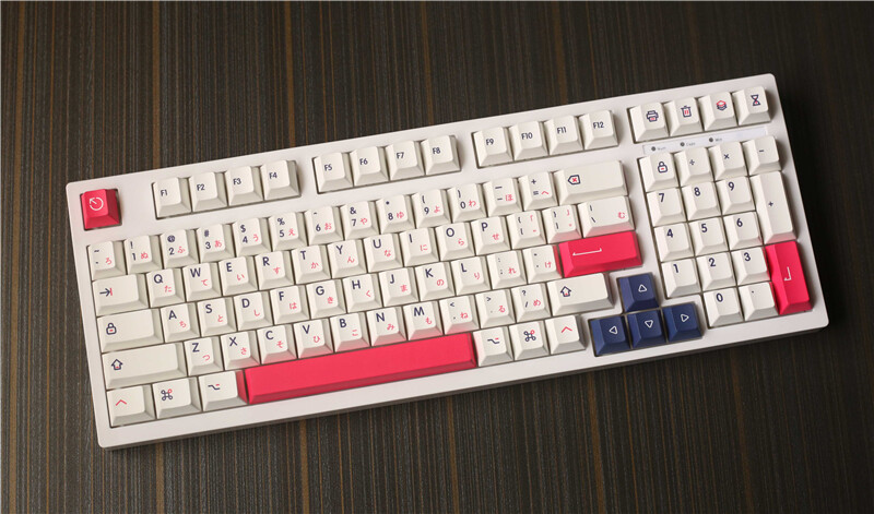 KON MOMO Theme PBT Dye-sub Cherry Height New for Cherry MX Keyboard 140 Keycaps