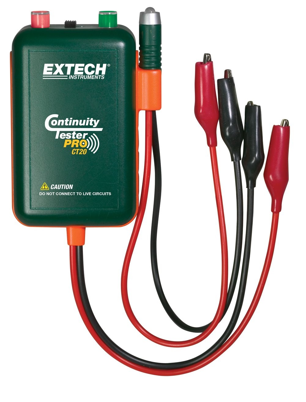 Extech CT20 Remote and Local Continuity Tester with Probe, 2, green