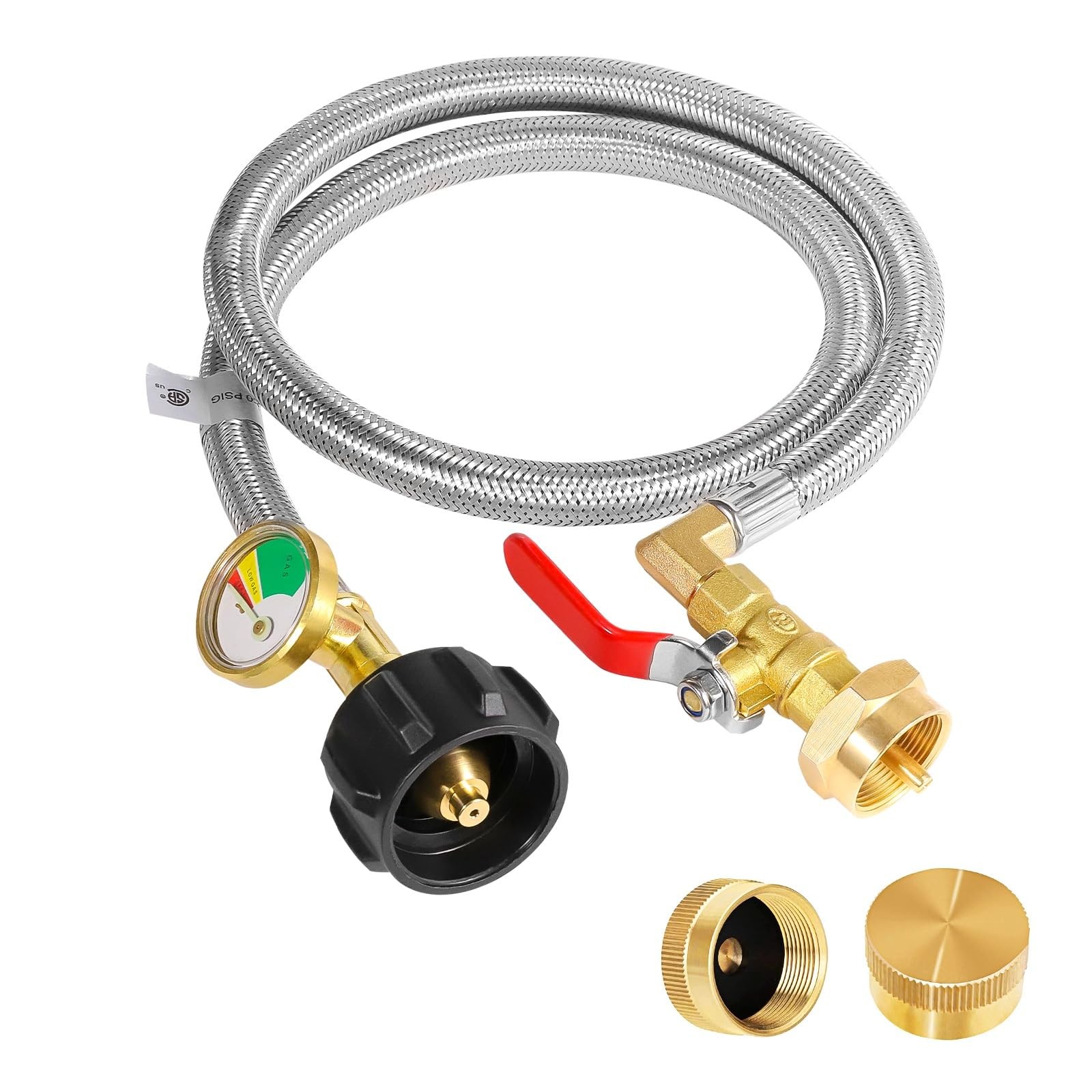 Propane Tank Adapter for 1 lb. Tanks,Upgrade 3 FT/36inch Propane Tank Refill ...