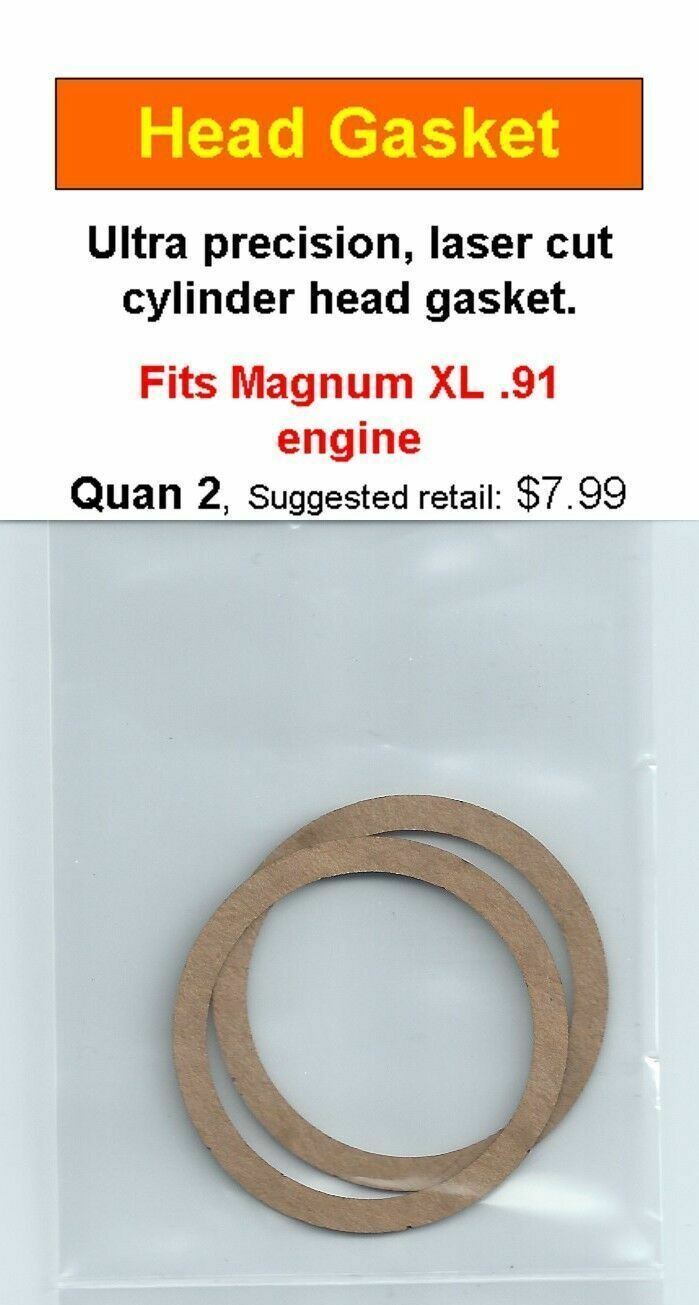 Magnum XL .91 Cylinder Head Gasket 2 Pack NIP