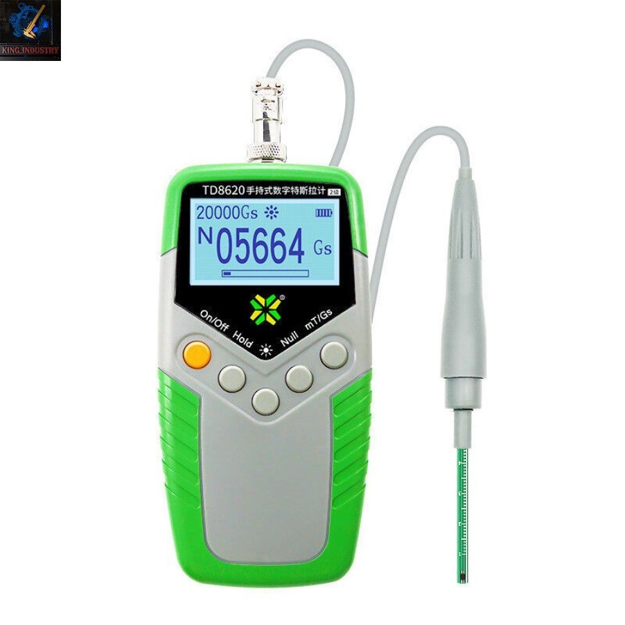 A 0.01mT Digital Gauss Meter Surface Magnetic Field Tester Magnetic Flux Meter