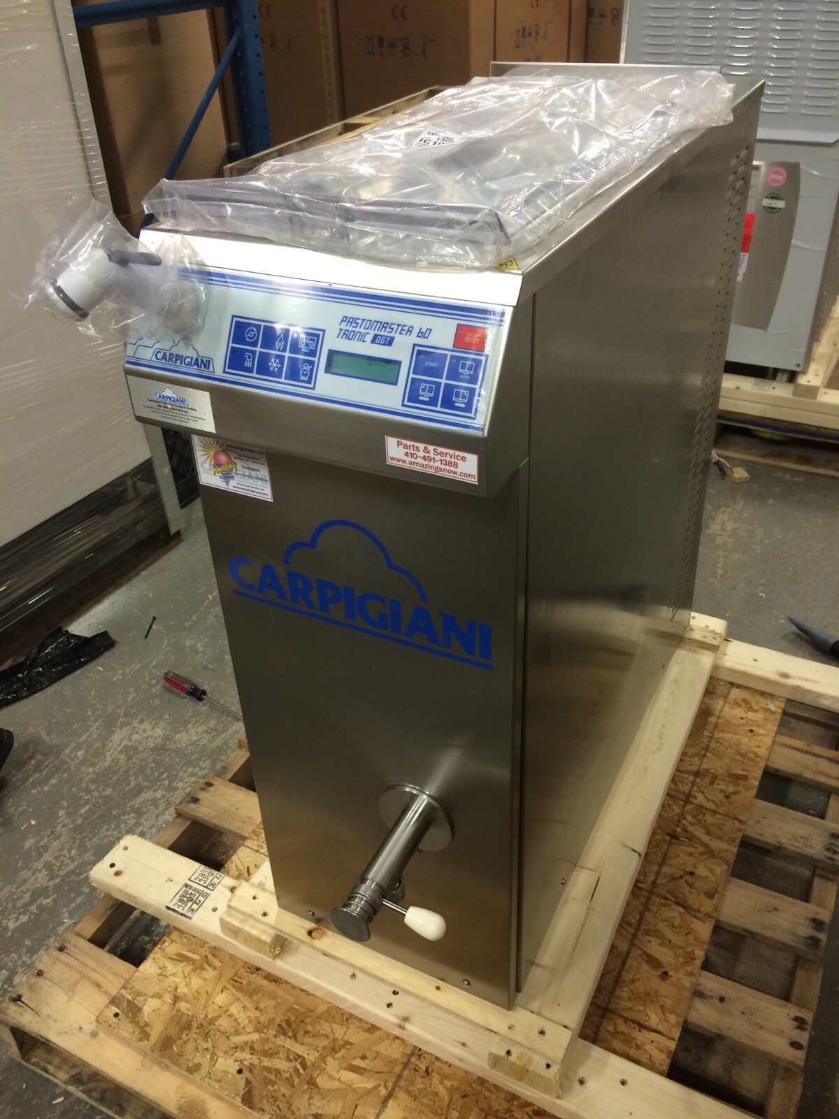 Carpigiani Gelato Ice Cream Pastomaster 120 Tronic  1 Year Warranty