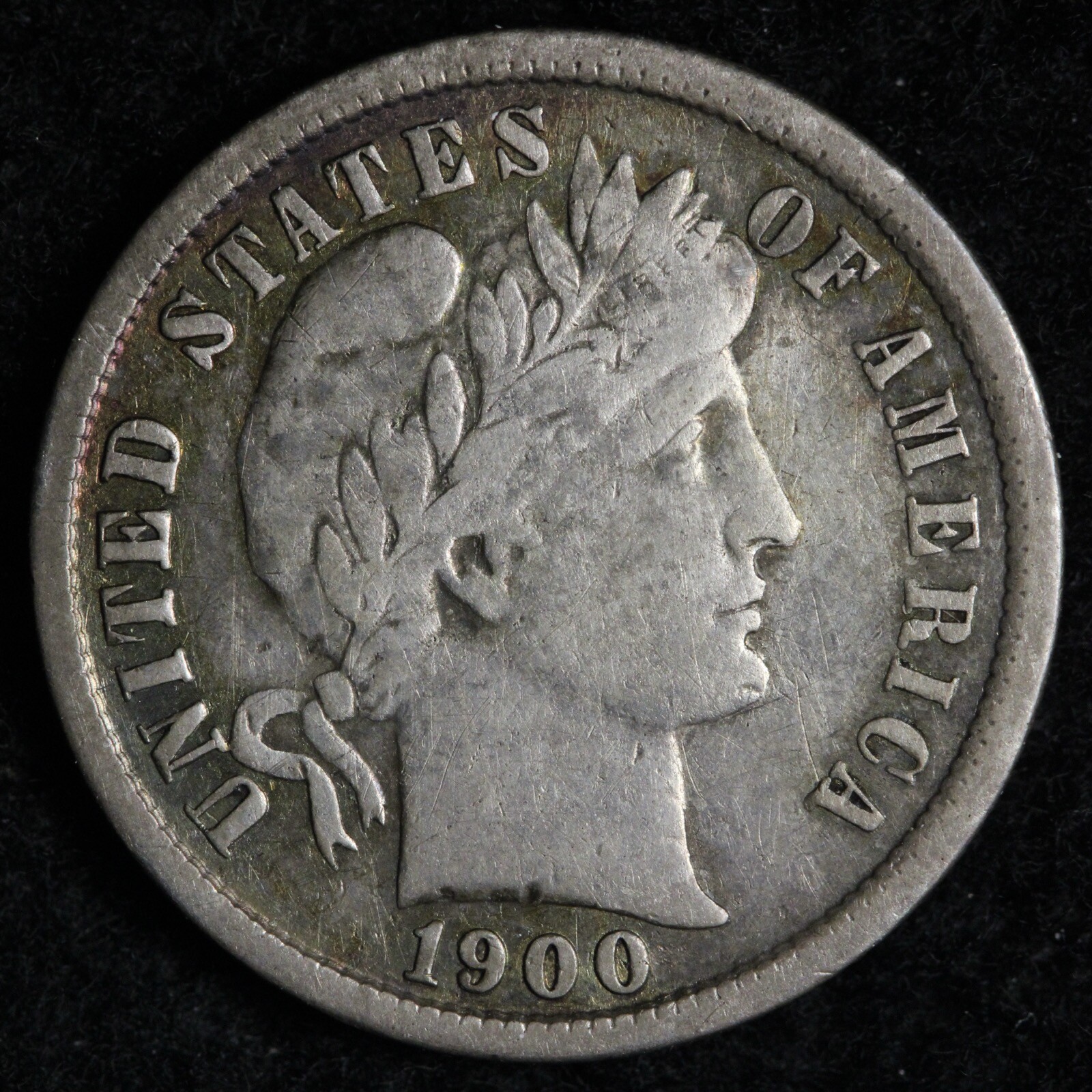 1900-S Barber Silver Dime XF E321 ZXCM