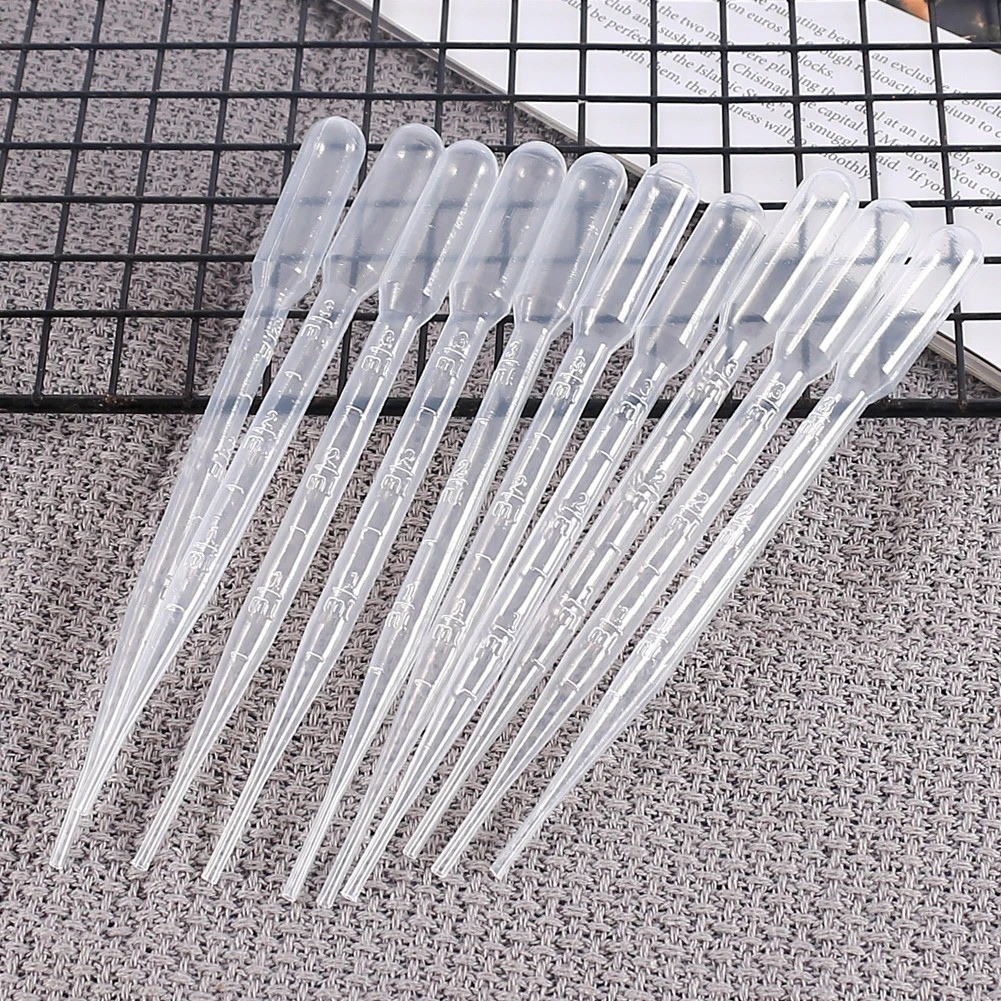 100PCS 3ML Transfer Pipettes Plastic Droppers Disposable  Dropper for Resin