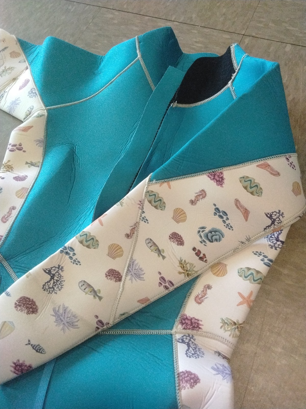 Divermon Teal Steamer 4mm Wetsuit