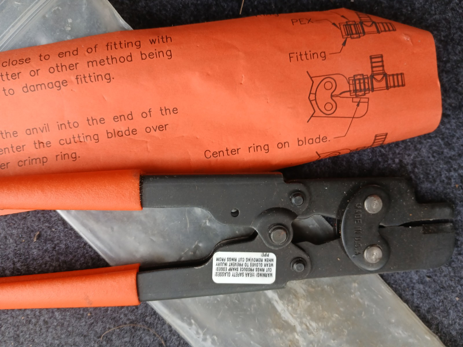 SharkBite 23055 PEX Copper Crimp Ring Removal Tool 1/2" To 1"