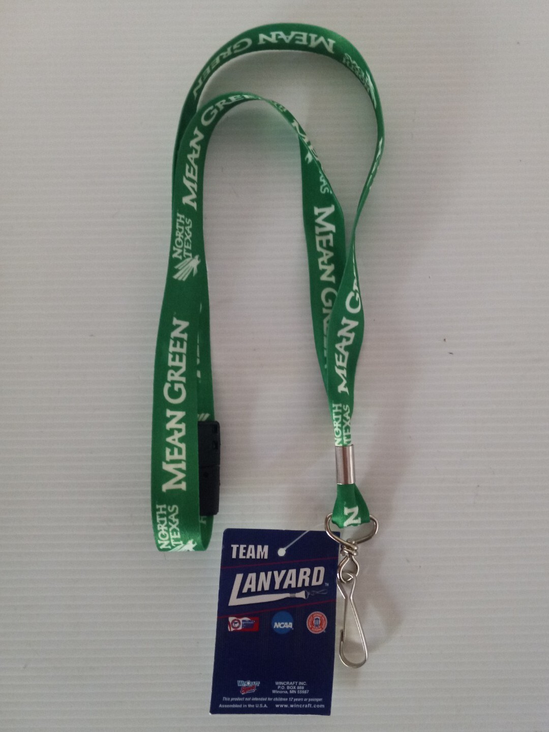 North Texas Mean Green - Neck Lanyard - Green - NEW With Tags NCAA