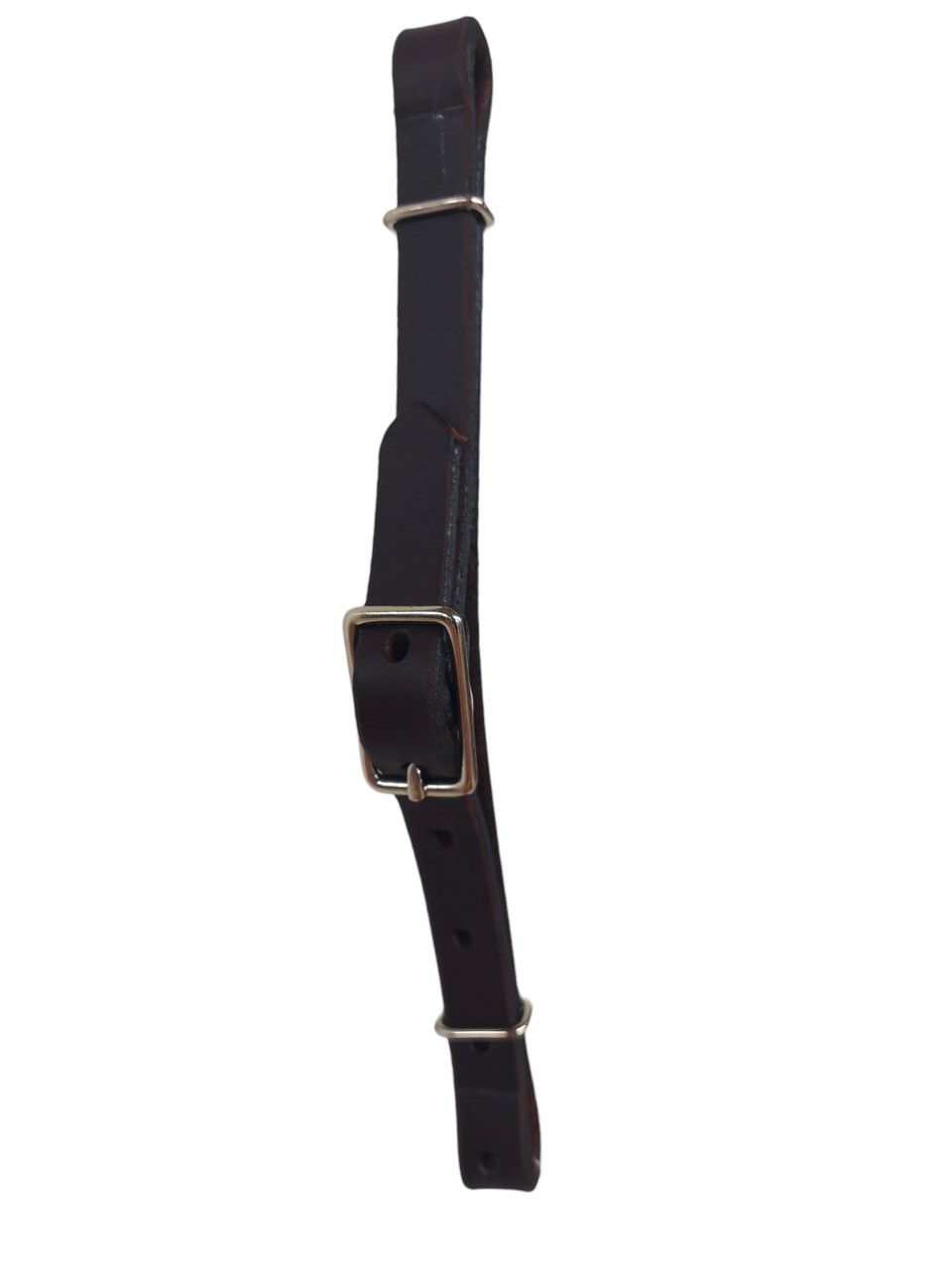 Berlin Custom Leather Dark Oil Buckle Curb Strap