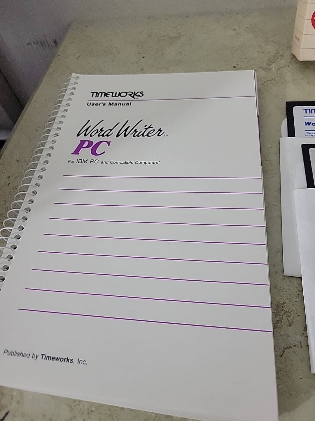 Timeworks WordWriter PC new in box Dos Word Processing Word Writer PC