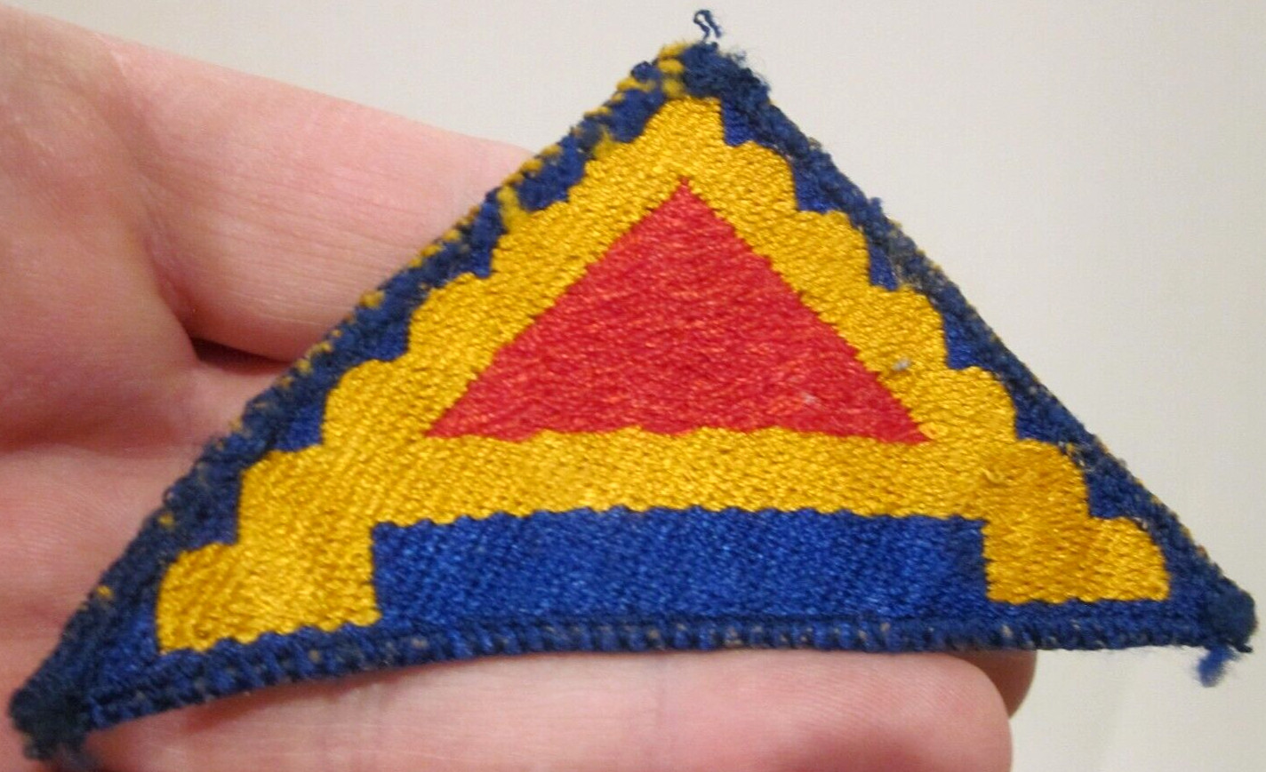 WWII US ARMY SEVENTH 7TH ARMY SSI PATCH ~3.5" THEATER MADE WOVEN