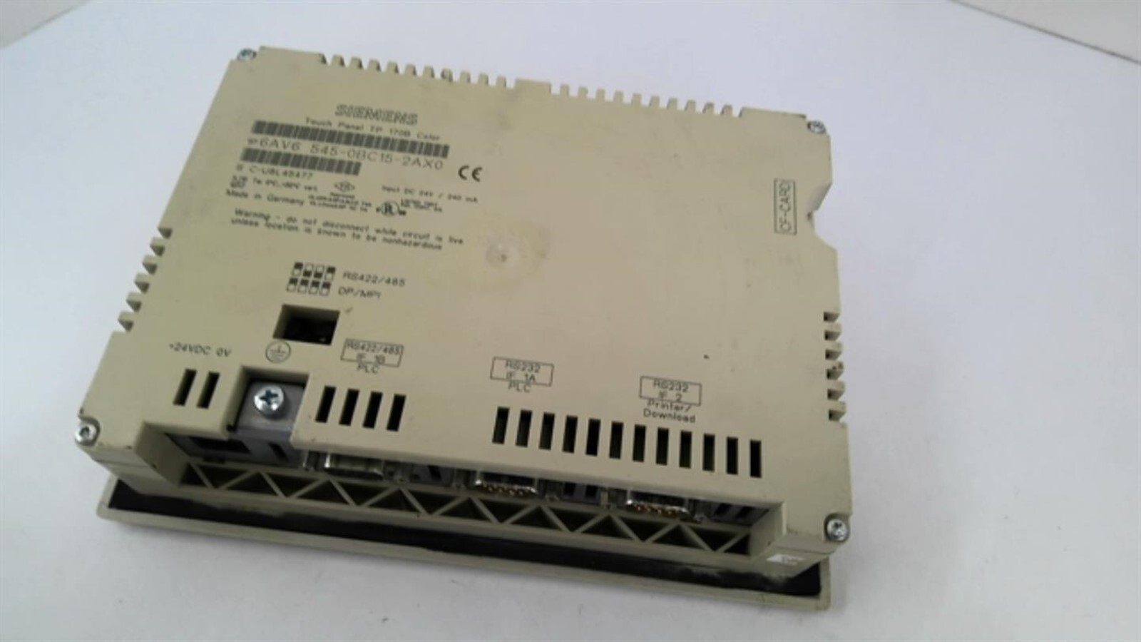 Siemens 6AV6 545-0BC15-2AX0 Touch Panel 170B Color