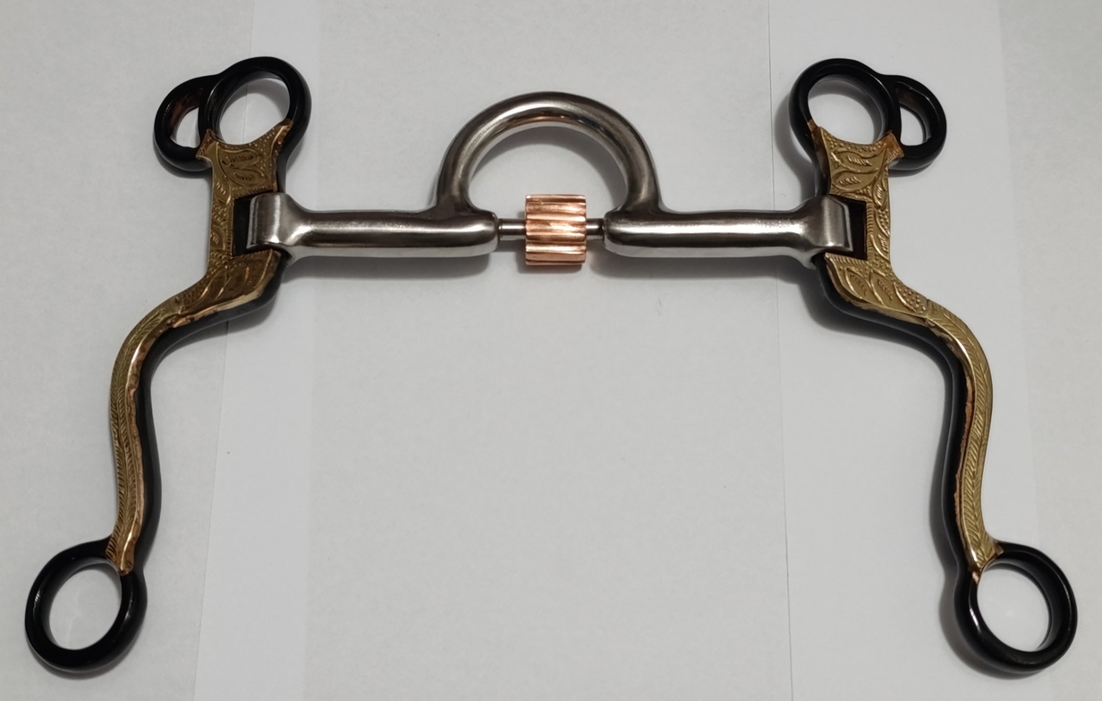 Professional All Purpose Bit, 5" Sweet Iron Ported Mouth with Copper Cricket