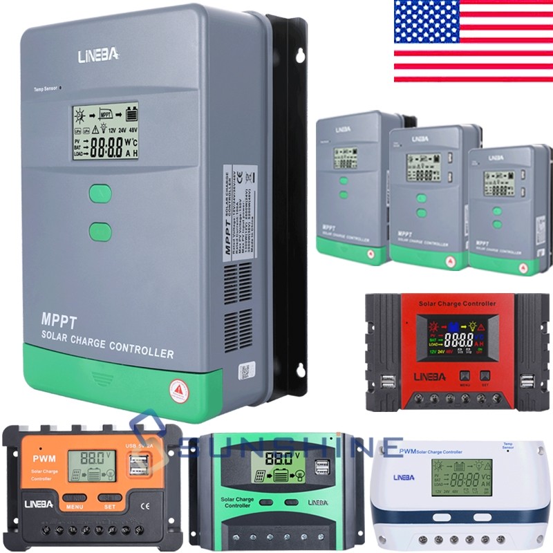 MPPT PWM Solar Panel LifePO4 Battery Charge Controller 12V/24V/48V/36V Regulator