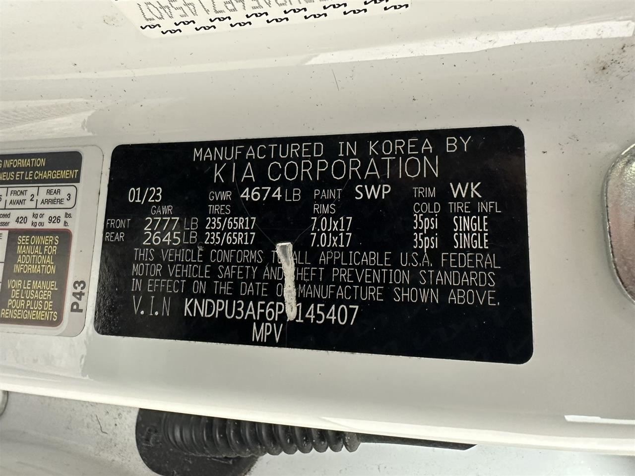 Camera/Projector Camera Front Windshield Mounted Fits 23-24 SPORTAGE 2849546