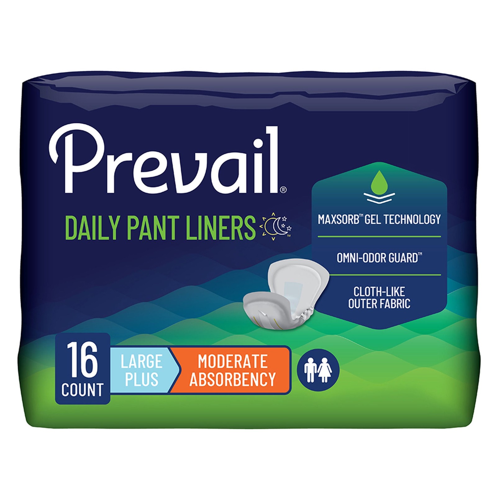 Prevail Incontinence Liner 28" L Pant Liner 75 96 Ct