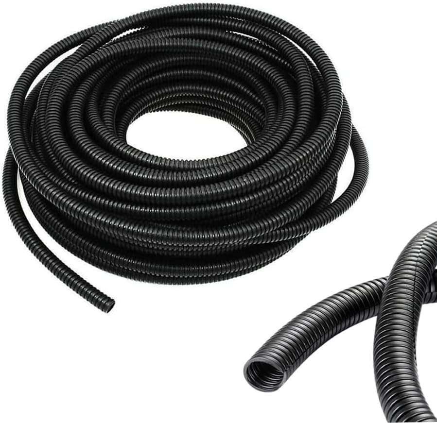1/2 Inch Wire Loom Split Tubing - 10 Ft Cord Protector Electric Wires Covers, Au